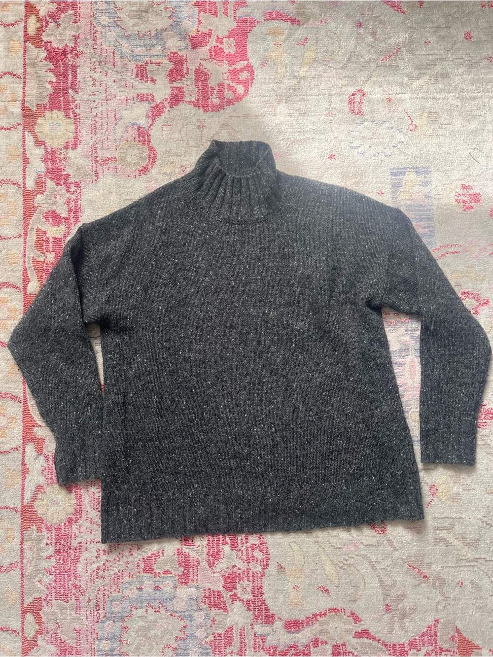 J Crew charcoal gray turtleneck sweater